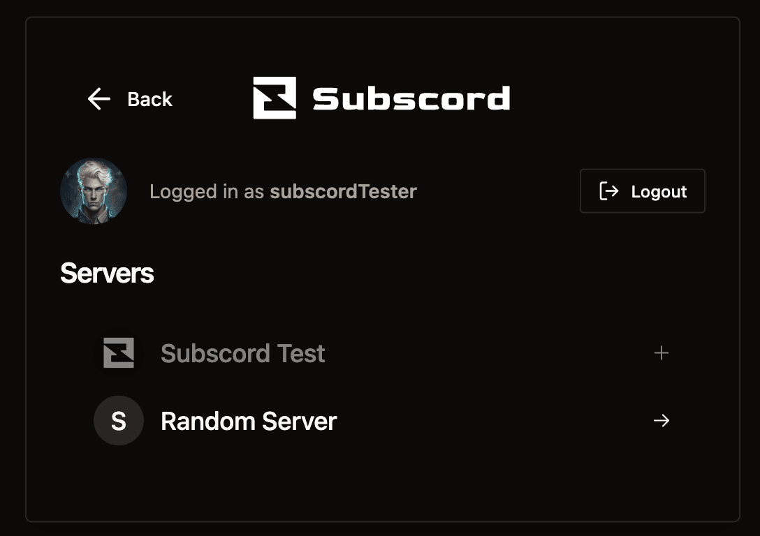 Subscord servers